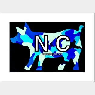 Salty Camo NC PIG Posters and Art